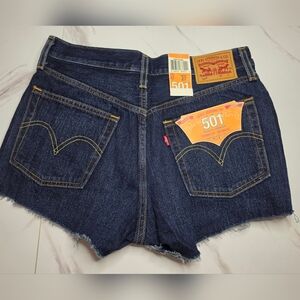 Levi's 501 Dark Wash Denim Cutoff Jean Shorts 💕